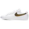 Blazer Low Premium 'White Metallic Gold' Sneakers Skateboard Shoes BQ7460-101