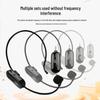 UHF Dual Wireless Lavalier & Headset Microphone for Teachers and Outdoor Performances