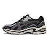 Asics Gel-Preleus Ткань Синтетическая кожа Сетка Ретро Низкие Повседневные Кроссовки Женские кроссовки Черный Серый 1201A838-003