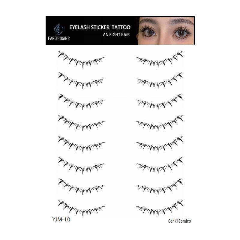 Водонепроницаемые наклейки для татуировок с искусственными ресницами для женщин, образ знаменитостей, одноразовые и скрывающие