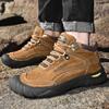 Мужская обувь из натуральной кожи, кроссовки, водонепроницаемые уличные мужские ботинки, удобная мужская прогулочная обувь