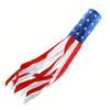 Флаг-ветроуказатель США, Звездно-полосатые Патриотические украшения США, Украшения для подвешивания на улице ко Дню независимости, Флаг-ветроуказатель