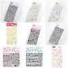 Korean+English Initials + Number Stickers (10ea Each) - 9 Options (Decoration / DIY Scrapbooking)