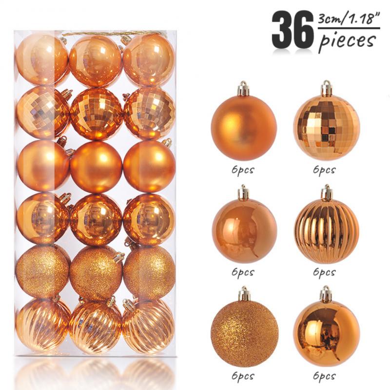 36 шт 3 см елочные шары украшения елочные украшения шары подвески домашний декор для вечеринки новогодний декор Навидад