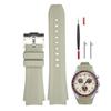 Sibehill 20mm Replacement Silicone Watch Band for Omega and X, Swatch, MoonSwatch, Speedmaster.