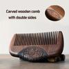 Pocket Wooden Comb Natural Black Gold Sandalwood Super Narrow Tooth Wood Combs No Static Lice Beard Comb Hair Styling