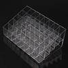 Trapezoid Clear Makeup Display 40 Lattices Lipstick Stand Case Cosmetic Organizer Holder Box
