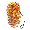 1/2Pcs Hanging Artificial Morning Glory UV Resistant Fake Flower Wedding Party Indoor Outdoor Garden Wall Hanging Faux Flower Decoration