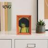 Hair Style Frog Magnet Abstract Refrigerator Magnet, Framed Hairstyle Fridge Animal Frame Home Kitchen Office Decoration Party Favors Magnetic