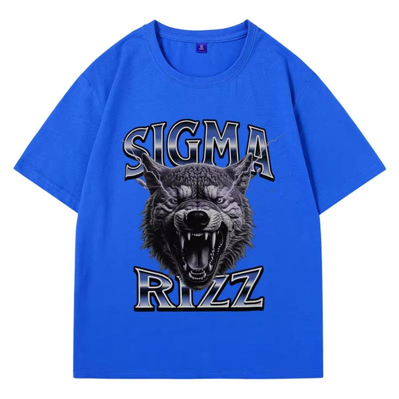 Футболка Sigma Rizz, забавные футболки с мемами и графическим принтом, мужская одежда, эстетика 90-х, подарок для него, короткий рукав, ретро-топы Harajuku Streetwear