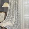 1 шт. Роскошная современная романтическая занавеска из жаккардовой пряжи в европейском стиле - мягкая, прозрачная и дышащая ткань для домашнего декора спальни и гостиной
