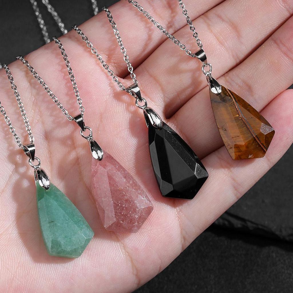 Богемское ожерелье с подвеской из аметиста