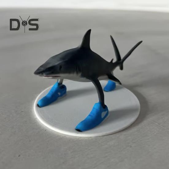 Мультяшная фигурка из смолы, акула, слон, обезьяна, чашка, статуэтка, скульптура, домашний офис, украшение для рабочего стола, коллекционный подарок