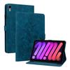 For Apple iPad Mini (2024) (Also Known As iPad Mini (A17 Pro)).PU Leather Exquisite Floral Embossed Design Tablet Case