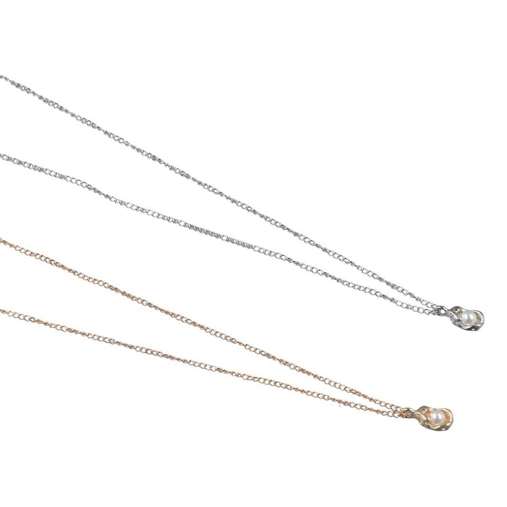 Vintage Women Clavicle Necklace Zinc Zinc Alloy Pearl Necklace Irregular Shell Jewelry Korean Style Pendant