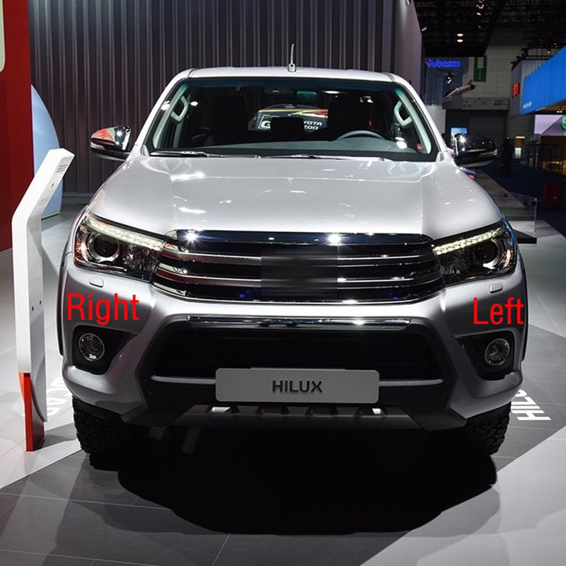 Передний бампер автомобиля, фара, лампа, омывающая форсунка, приводной насос для Toyota Hilux 2015 2016 2017