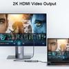 QGeeM Док-станция USB-концентратор 3.0 с тройным дисплеем, двойной HDMI VGA USB-адаптер-разветвитель для ноутбуков Xiaomi USB3.0-концентратор Аксессуары для ПК