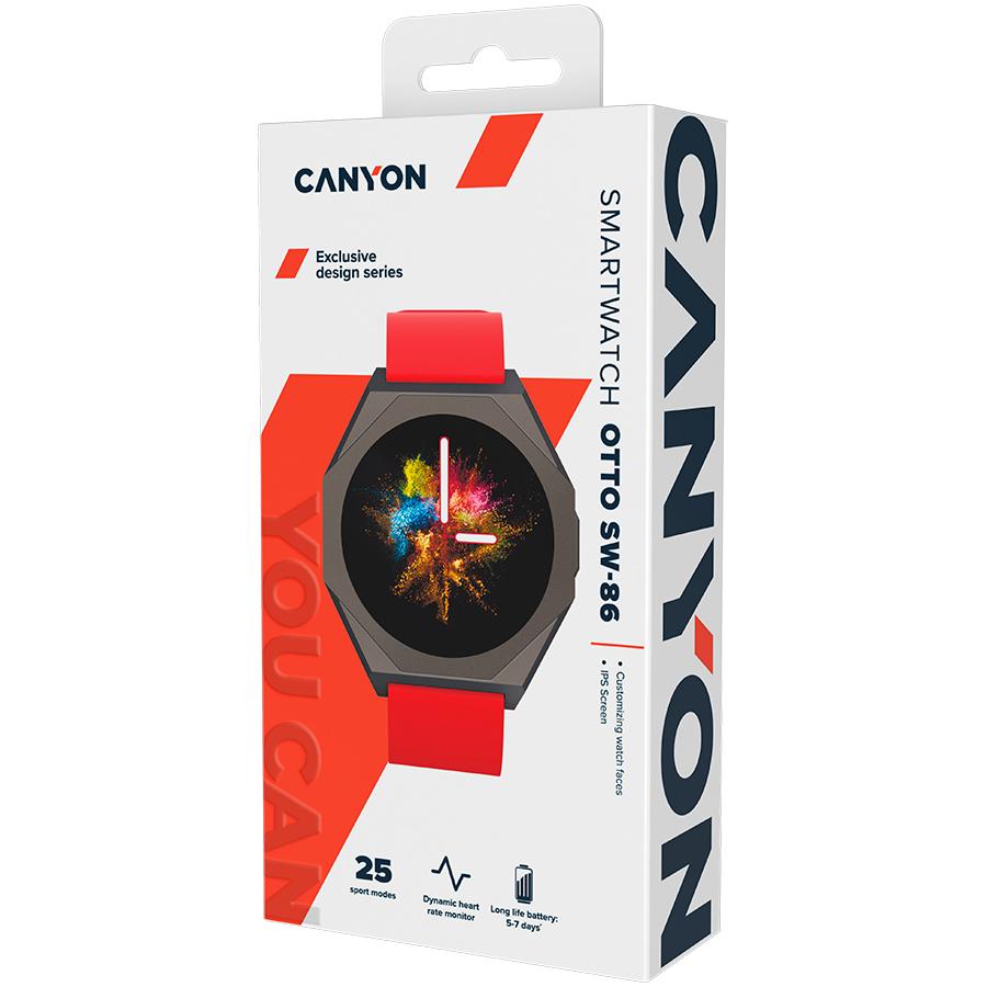 Canyon smartwatch otto sw-86 red