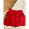 So Retro and so Flattering! Red Skirt with Bow Design, High-Waisted, Hip-Hugging A-Line Hot Girl Short Skirt for Spring and Summer