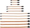 Servo Extension Cable Set 12pcs 3-Pin 26AWG | Mixed Lengths 75mm/150mm/300mm/600mm | High-Quality Copper Wire | For RC Car Drone Plane