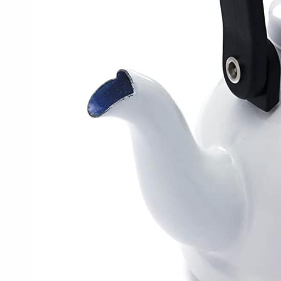 DEAN DELUCA Enamel & Kettle, White, 1.6L