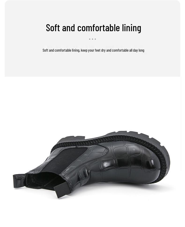 Мужские высокие мотоциклетные кожаные ботинки в британском стиле, Осень/Зима 2025, доступны большие размеры