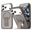 Подходит для iPhone17PROMAX Крутой звук Магнитный кронштейн Чехол для мобильного телефона Apple 16 Металлический чехол с защитой линз, чувствительный к коже