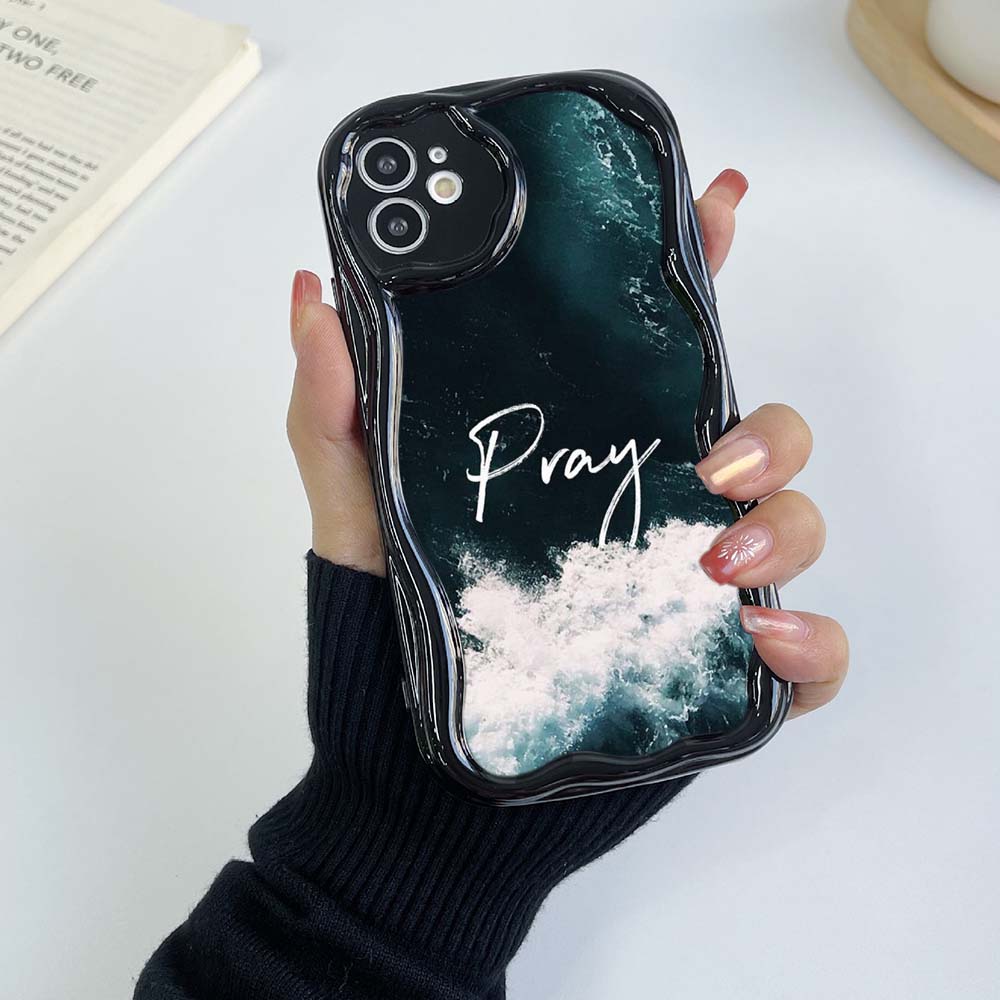 Samsung A14 для iPhone 15 13 Xiaomi Redmi 13C Чехлы для телефонов Huawei Honor 90 A40 Библейский стих Иисус Христос Христианское искусство Эксклюзивный кремовый чехол Мягкий чехол