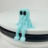 3D Printed Halloween Ghost Joint Movable Ornament Carnival Night Party Dress Up Toy Gift Halloween Ghost Figurines Room Decor
