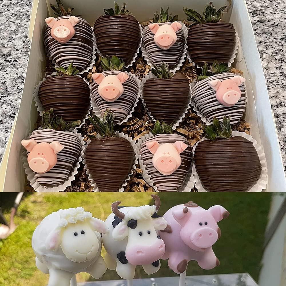 2 шт. Формы для мастики в виде головы коровы, Форма для свечи в виде овцы, Форма для приготовления торта в подарок для печенья