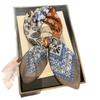 High-End Retro Personalized Small Silk Scarf Color Matching Cashew Flower Personalized Niche Sunshade Headscarf Square Silk Scarf