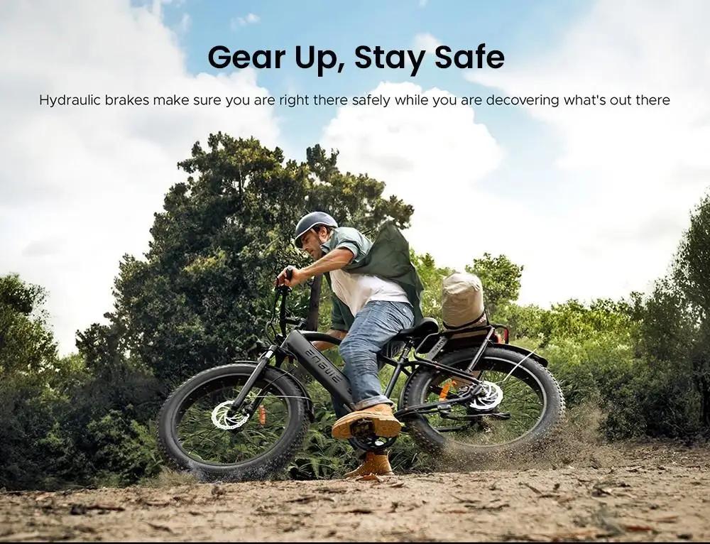 Электровелосипед ENGWE E26 Stepover 26*4,0 дюйма Толстые шины Аккумулятор 48 В 16 Ач Мотор 250 Вт Горный велосипед Максимальный запас хода 140 км Максимальная скорость 25 км/ч