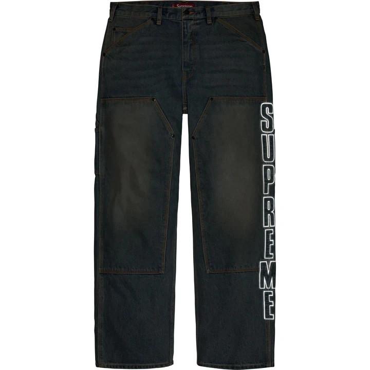 Supreme Reflective Double Knee Pant Denim