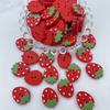 50Pcs Wooden Strawberry Buttons Red Pink Sewing Accessories Supplies  Girl Kids