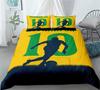 Комплект постельного белья с изображением известного футболиста в формате 3D, пододеяльник с наволочкой, Европа/Австралия/США, двуспальная кровать размера «king-size»
