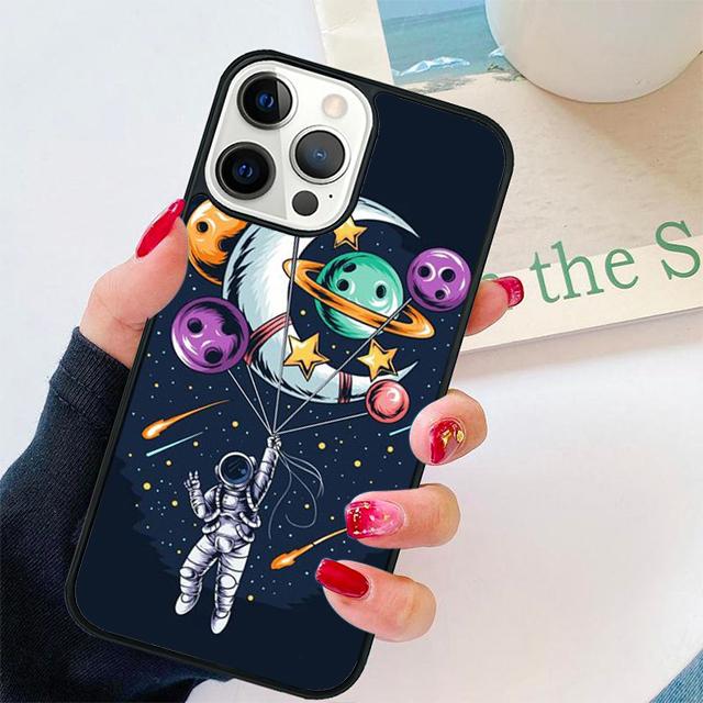 Иллюстрация Космонавта Чехол-Ракушка Для iPhone 17 Air 15 16 14 13 12 Pro Max 11 Pro Max Plus Чехол для Телефона