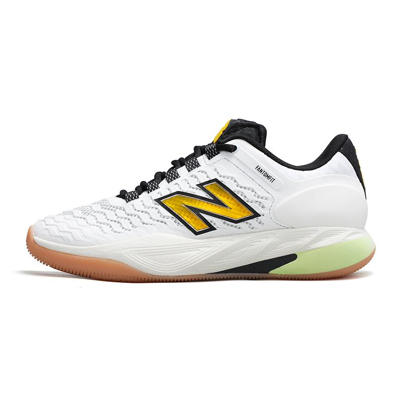 New Balance Fresh Foum X CT Rally V2 Breathable Support Low Top Tennis Shoes Women's White Black Gold Sneakers WCHRALL2