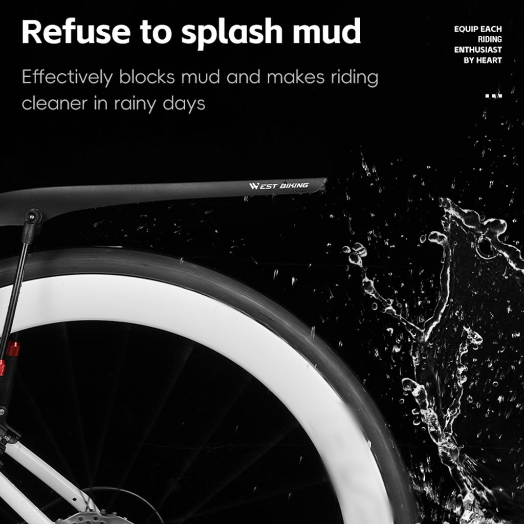 Крылья для шоссейного велосипеда 700c, брызговики с задним фонарем, комплект быстросъемных задних крыльев для велосипеда, легкий вес