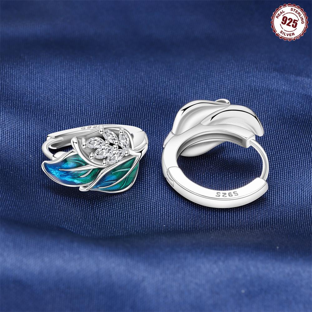 Креативные серьги-пусеты из стерлингового серебра 925 пробы, элегантные и простые серьги, изготовленные из циркония для повседневной носки и показа на фото