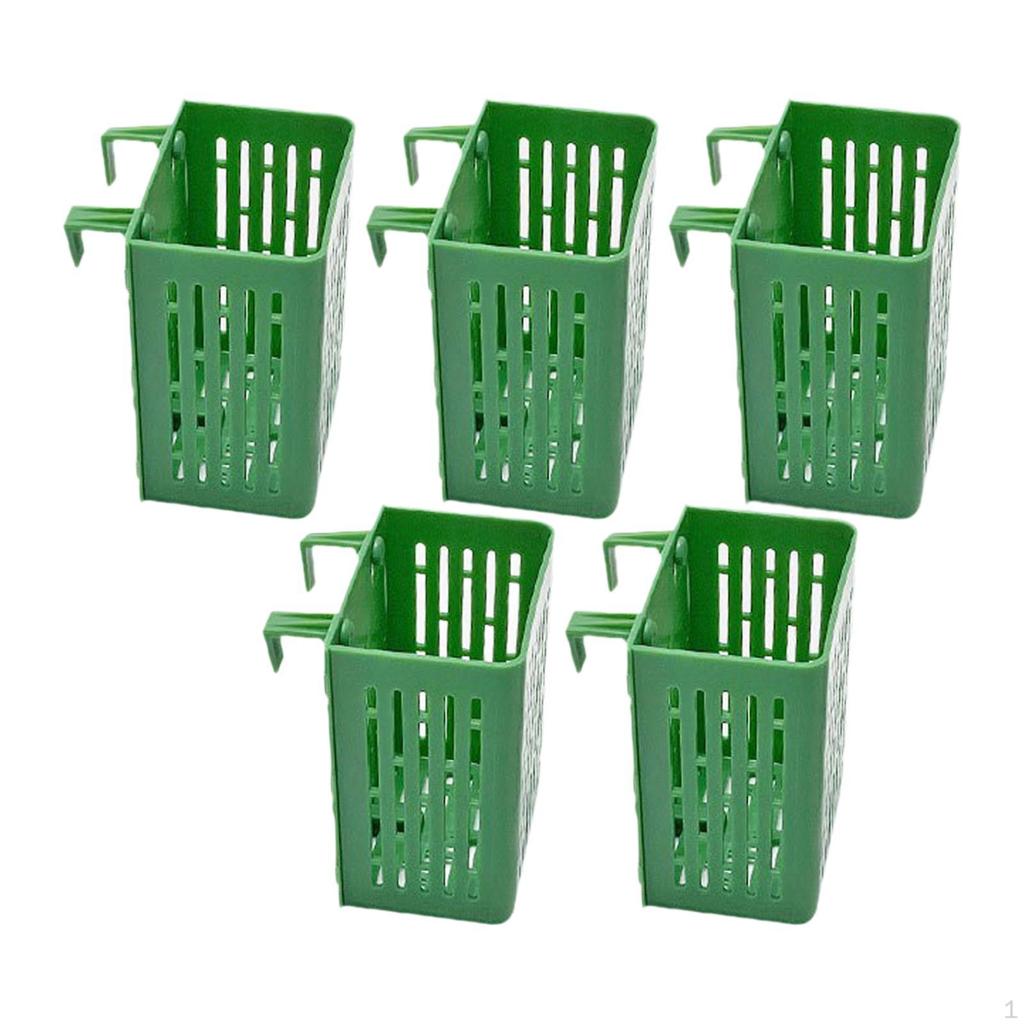 5 Aquarium Plant Holder, Aquatic Basket, Efficient Cups, Pots with Hooks for Landscape