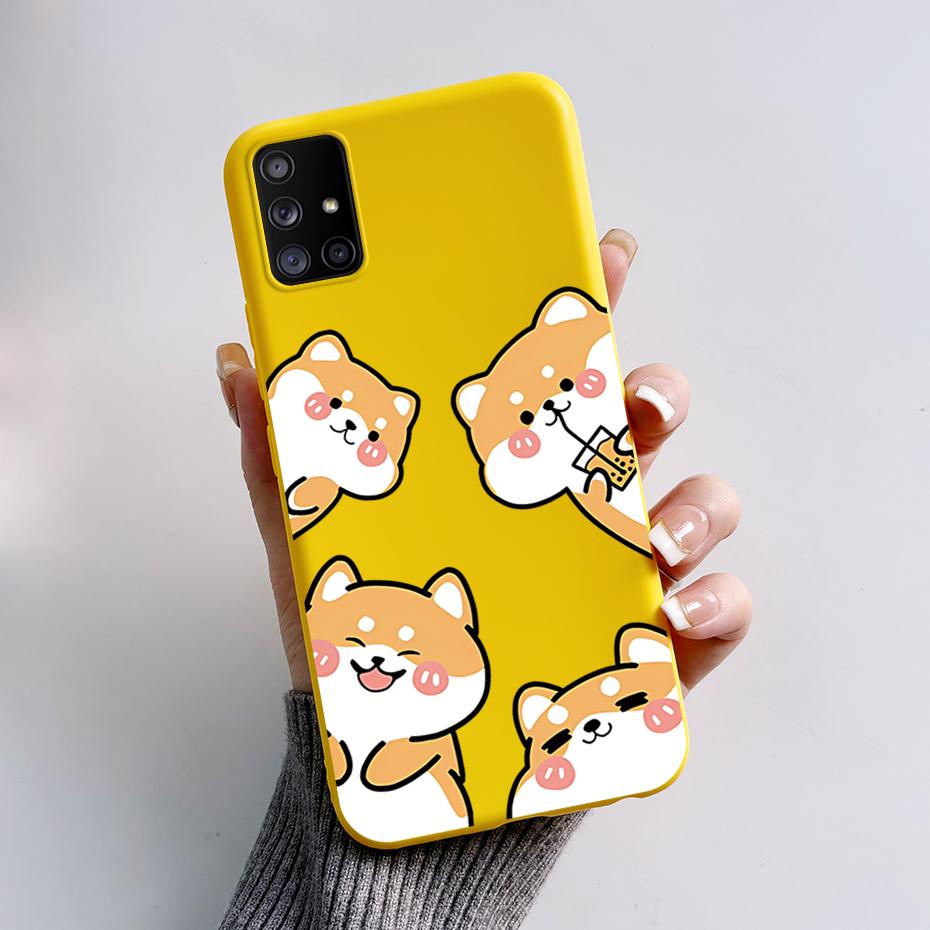 For Samsung Galaxy A51 A71 5G Case SM-A516F SM-A716F Soft Slim Cute Cartoon Frog Back Cover Fundas Bumper For Samsung A 51 Coque