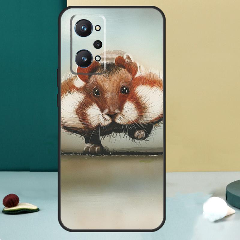 Милый Милый Питомник Хомяк Для Realme GT 7 Pro GT 5 6 6T C67 C61 C55 C53 C51 C21Y C25S C75 10 11 12 13 14 Pro Plus Чехол