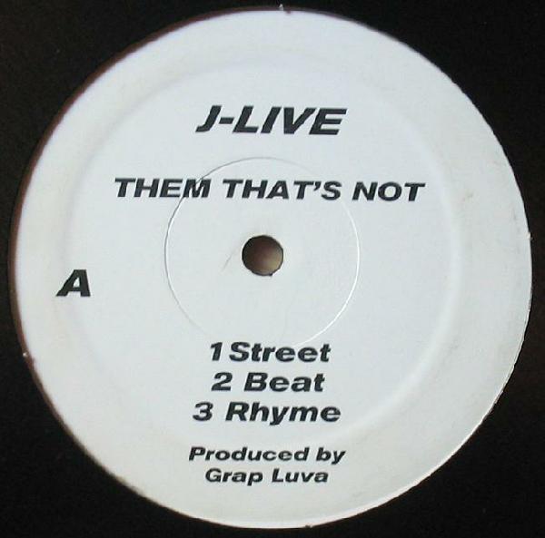 12-дюймовая пластинка JLIVE Them Thats Not True School Anth JL0001 НЕ НА ЛЕЙБЛЕ 2000 США Рэп Хип-Хоп R&B Б/у