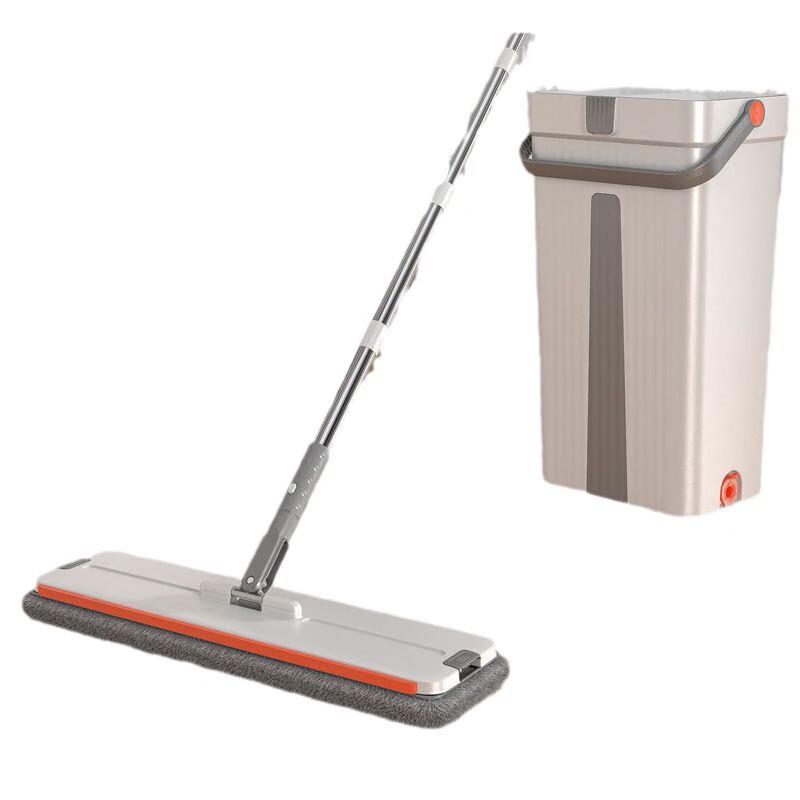 Self-Wringing Flat Mop and Bucket Set