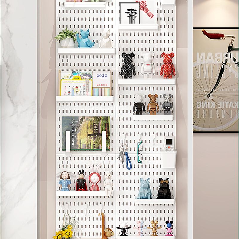 Аксессуары для самодельной перфорированной доски, подвесная полка, крючки для хранения, настенный органайзер, без перфорации, организация поделок для гаража, кухни, комнаты