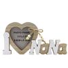 Wooden Love Photo Frame for Wedding Table Decor Mr&Mrs Love Heart Photo Family Valentine's Day Photo Frame Home Table Decora 1PC