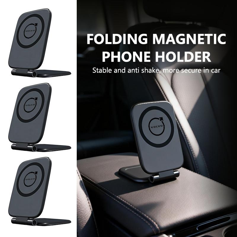 Universal Magnetic Car Phone Holder Foldable Air Vent Mount Phone Stand For Volvo V60 V50 V40 S80 S60 S90 C40 XC40 V70 XC70 XC60 JG2