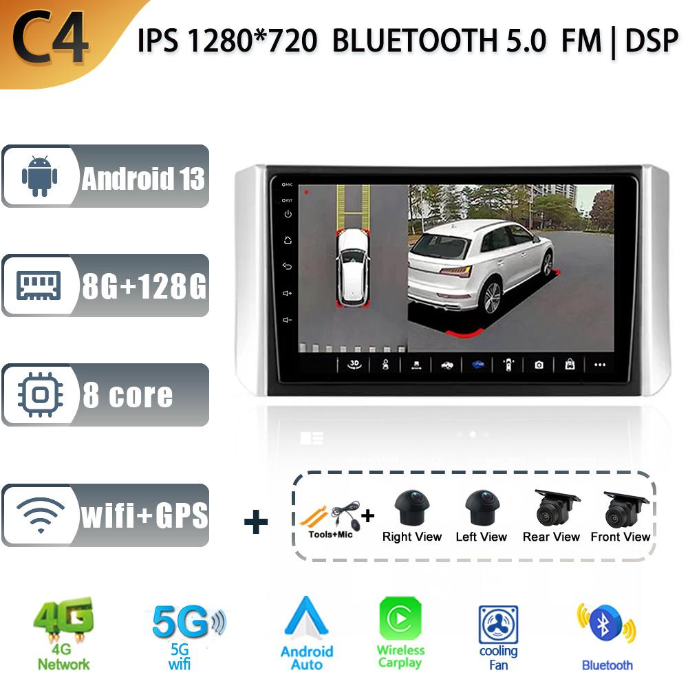 Автомобильный Радиоприемник Стерео Мультимедиа Android 13 Для Mitsubishi Xpander 2017 - 2020 Видеоплеер Carplay 4G GPS Авто WIFI Камера Заднего Вида