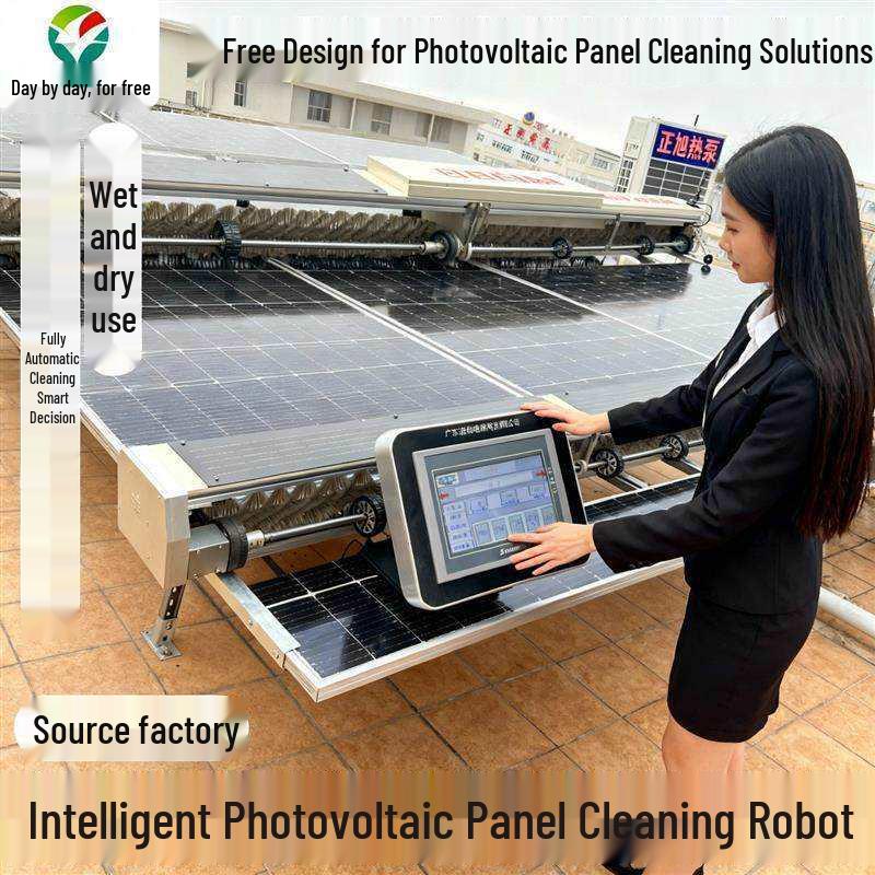 Autonomous Solar Panel Cleaning Robot with Integrated High-Pressure Water Jet System