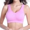 Women's Seamless Push Up Sports Bra, Wire Free, Solid Pattern